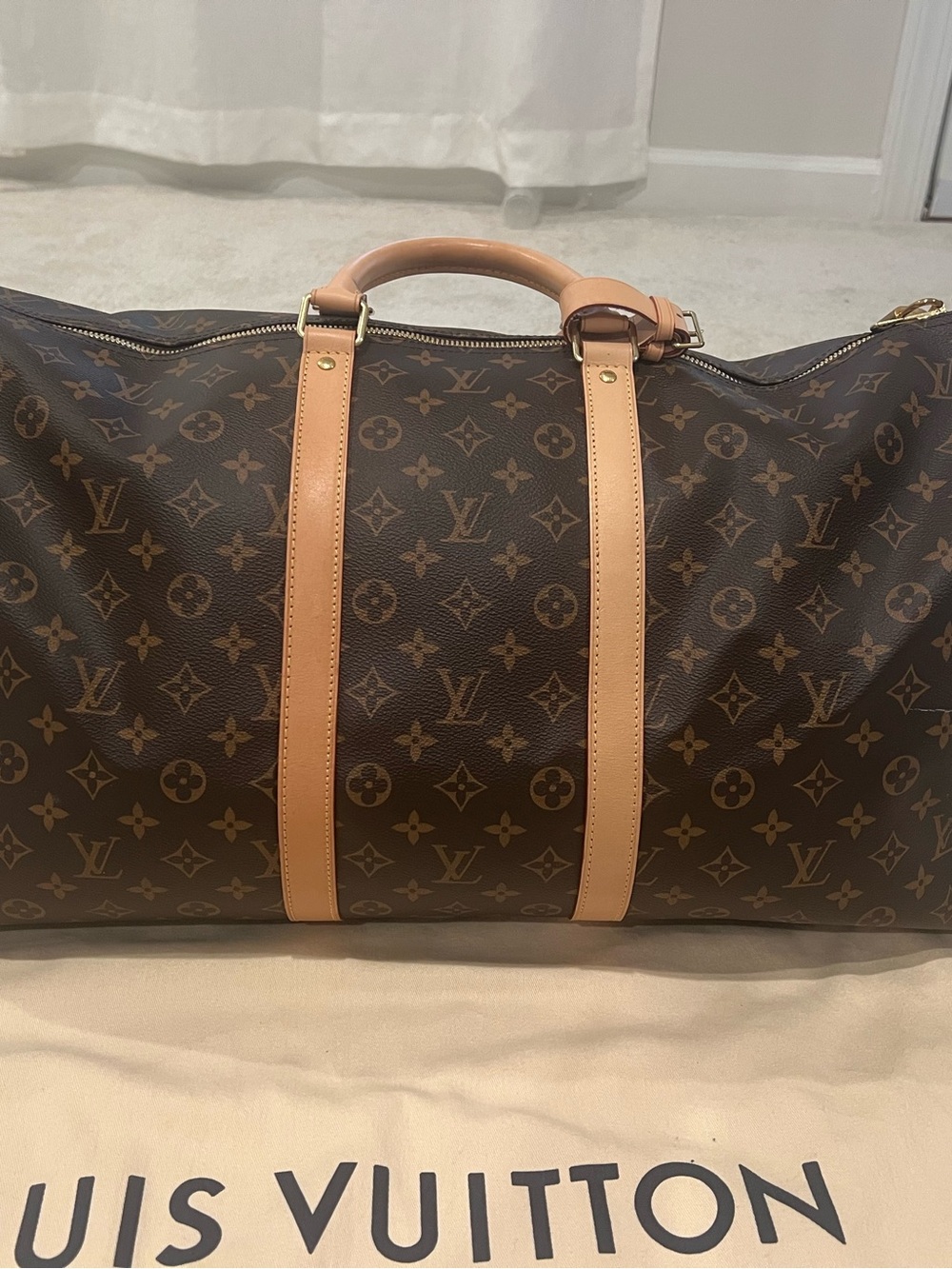 Louis Vuitton Monogram Canvas Duffel with Natural Vachetta Trim - Picture 3 of 8